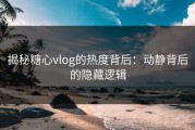 揭秘糖心vlog的热度背后：动静背后的隐藏逻辑